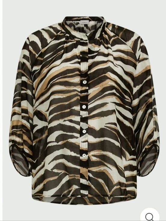 Unbranded Tops - Marella Sport Baltico Black Animal Print Shirt